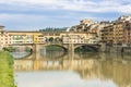 Ponte Veccio Bridge and River Arno, Florence, Italy Royalty Free Stock Photo