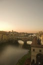 Ponte vechio bridge in florence Royalty Free Stock Photo