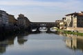 Ponte vechio bridge in florence Royalty Free Stock Photo