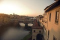 Ponte vechio bridge in florence Royalty Free Stock Photo