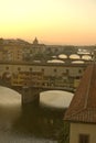 Ponte vechio bridge in florence Royalty Free Stock Photo