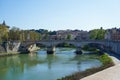 Ponte Vittorio Emanuele II, a bridge in central Rome, Italy