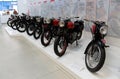 Gilera motorcycles from the 30s and 40s Royalty Free Stock Photo