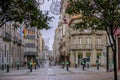 Traffic lights in the form of bollards in Pontevedra Spain