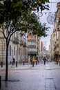 Traffic lights in the form of bollards in Pontevedra Spain