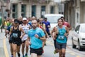 Detail of the participants of the half Marathon city of Pontevedra