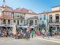Pontevedra in a summer afternoon, Galicia, northern Spain, Royalty Free Stock Photo