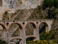 Ponti di Vara bridges in the Fantiscritti area of marble quarries near Carrara Royalty Free Stock Photo