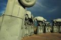 Pontiac Bonneville at Carhenge, Alliance, NE Royalty Free Stock Photo