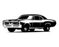 pontiac gto the judge. premium car vector design. isolated white background view from side. 10. Royalty Free Stock Photo