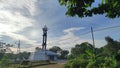 Pontianak, West Kalimantan, Indonesia - July 8, 2023. The Equator Monument in Pontianak