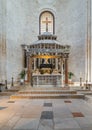 Side chapel in Saint Nicola Basilica in Bari, Apulia, southern Italy. Royalty Free Stock Photo