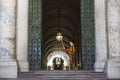 Pontifical swiss guard, stand guard in Vatican City