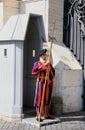 Pontifical Swiss Guard, Vatican city Royalty Free Stock Photo