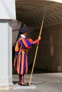 Pontifical Swiss Guard, Vatican city Royalty Free Stock Photo