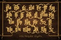 The Pontifice - vintage gothic label font