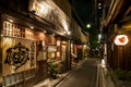 Pontocho alley night view, Kyoto, Japan