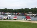 Pontoon Boats in Marina at Grason Lake in Kentucky