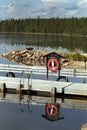 Pontoon bridge Royalty Free Stock Photo