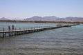 Pontoon bridge Royalty Free Stock Photo