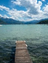 Pontoon over Annecy lake