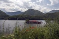 Pontoons houses in Vacha Dam, Devin Municipality, South Bulgaria Royalty Free Stock Photo