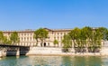 Ponts the Arts and view fragment of Louvre buildings