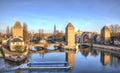 Ponts Couverts in Strasbourg, France Royalty Free Stock Photo