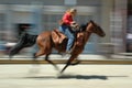 Pony express rides again Royalty Free Stock Photo