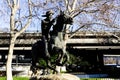 Pony Express Statue Horse And Rider Sacramento California Royalty Free Stock Photo