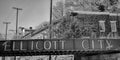 Railroad Overpass on Main Street in Historic Ellicott City, Maryland Royalty Free Stock Photo