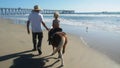 Pony ride on beach