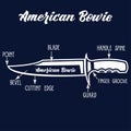 Knife infographics: American Bowie