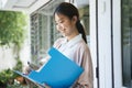 Ponytail hair nurse Good progress Royalty Free Stock Photo