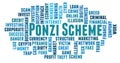 Ponzi Scheme word cloud concept Royalty Free Stock Photo