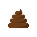 Poo icon isolated on white background. Royalty Free Stock Photo
