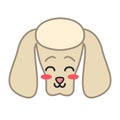 Poodle cute kawaii vector character