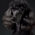 Poodle. Portrait of a poodle dog. ai generated. Dog portrait
