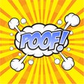 POOF! comic word Royalty Free Stock Photo