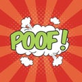 POOF! Wording Sound Effect Royalty Free Stock Photo