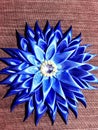 pooja flower arrangement by ribbon fabric hand made