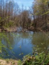 Pool above the Dam along Elkin & Alleghany Rail Trail