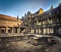 Pool in Angkor Wat. Siem Reap. Cambodia Royalty Free Stock Photo