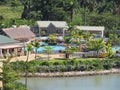 Amber Cover Cruise port in Puerto Plata, Dominican Republic - 12/12/17 - pool area and shops in Amber Cove
