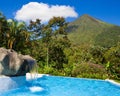 Pool at Arenal Volcano Royalty Free Stock Photo