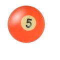 Pool ball number 5