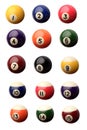 Pool balls Royalty Free Stock Photo