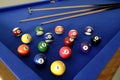 Pool balls and cues