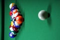 Pool Balls and table