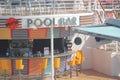 Pool Bar on a cruise Royalty Free Stock Photo